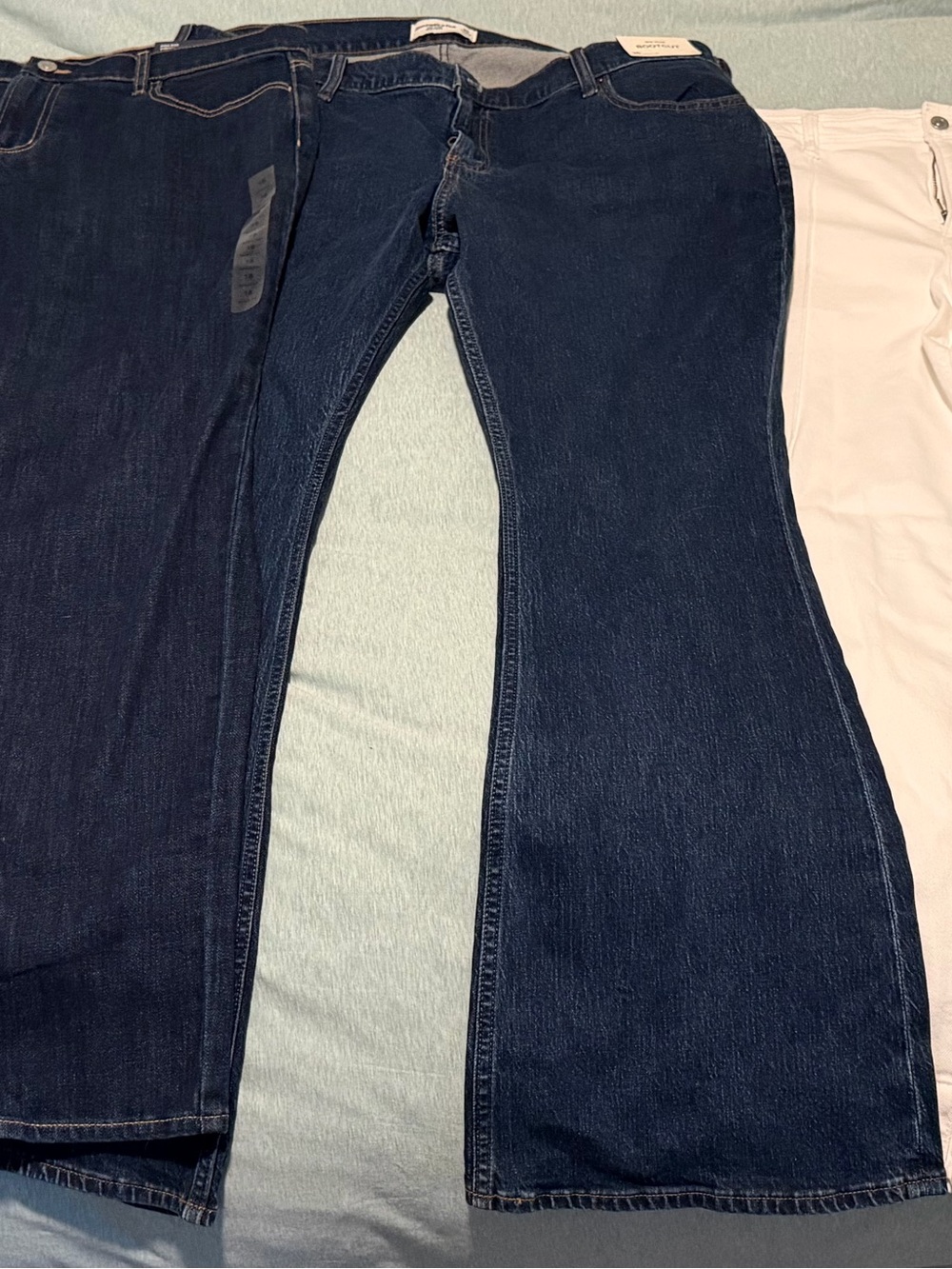 Lot of three American Eagle Outfitters and Abercrombie Dark Blue and White